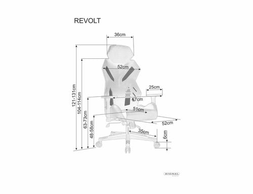 Sedia da ufficio in ecopelle Revolt Nero (1)