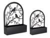 Bizzotto Set 2 Supporti da parete per Piante Birds Rosalinda Nero