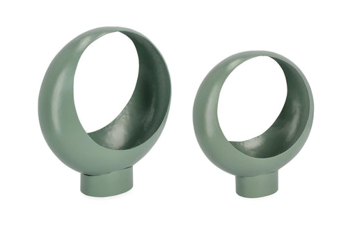 Bizzotto Set 2 Supporti per Piante Keyra Round Verde