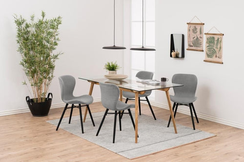 Set di 2 sedie da pranzo in tessuto Batilda A-1 Grigio (1)