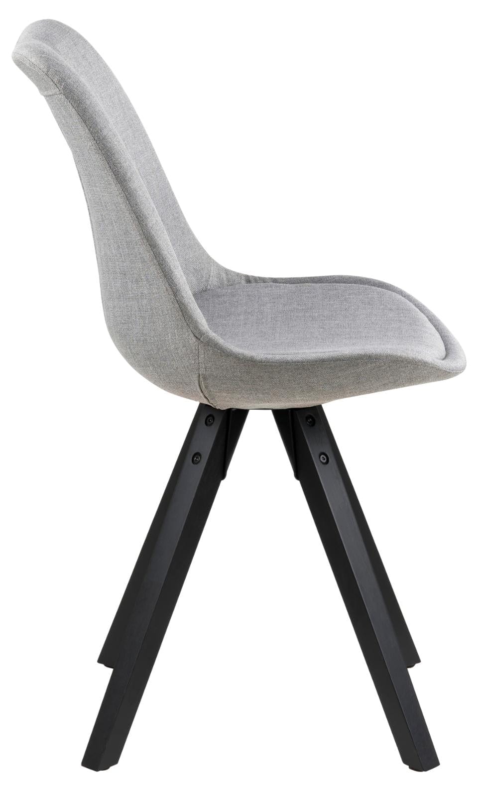 Set di 2 sedie da pranzo in tessuto Dima Grigio (4)