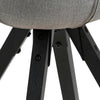 Set di 2 sedie da pranzo in tessuto Dima Grigio (6)