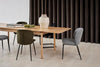 Set di 2 sedie da pranzo in tessuto Evelyn Verde (2)