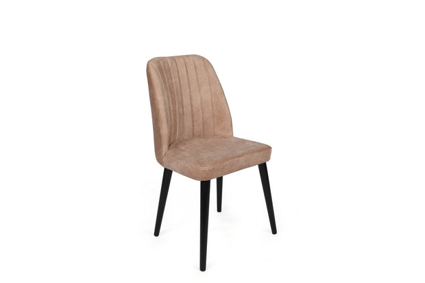 Set di 2 sedie da pranzo in velluto Alfa 433-V2 Beige (1)
