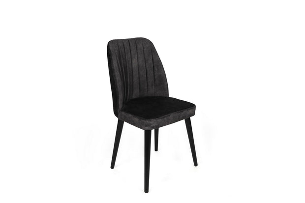 Set di 2 sedie da pranzo in velluto Alfa 437-V2 Antracite (2)