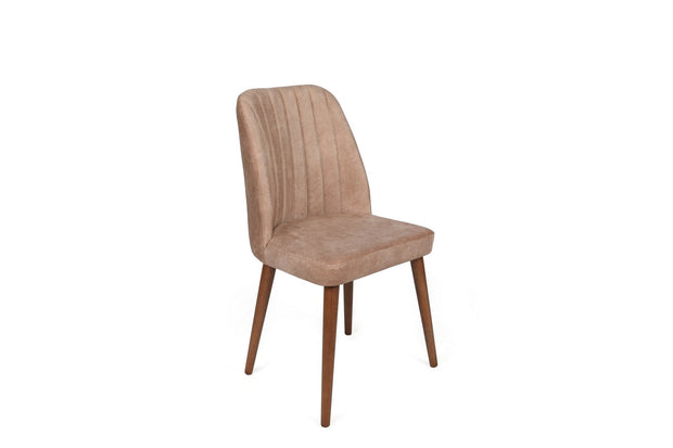 Set di 2 sedie da pranzo in velluto Alfa 463-V2 Beige (1)