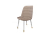 Set di 2 sedie da pranzo in velluto Hugo 407-V2 Crema (2)