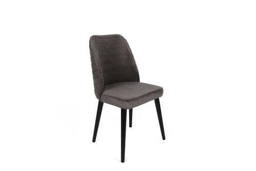 Set di 2 sedie da pranzo in velluto Tutku 301-V2 Antracite (1)