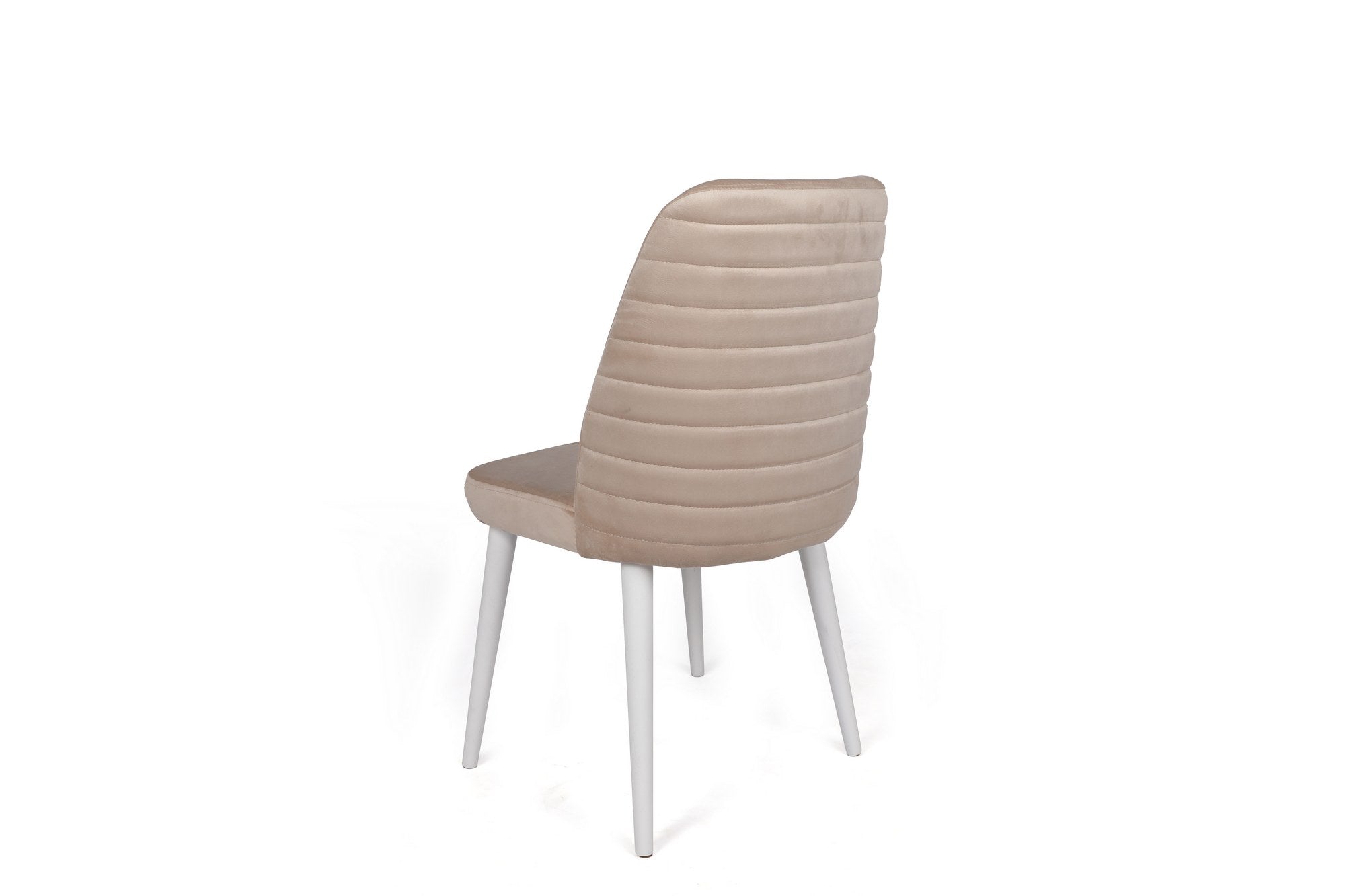 Set di 2 sedie da pranzo in velluto Tutku 326-V2 Crema (2)