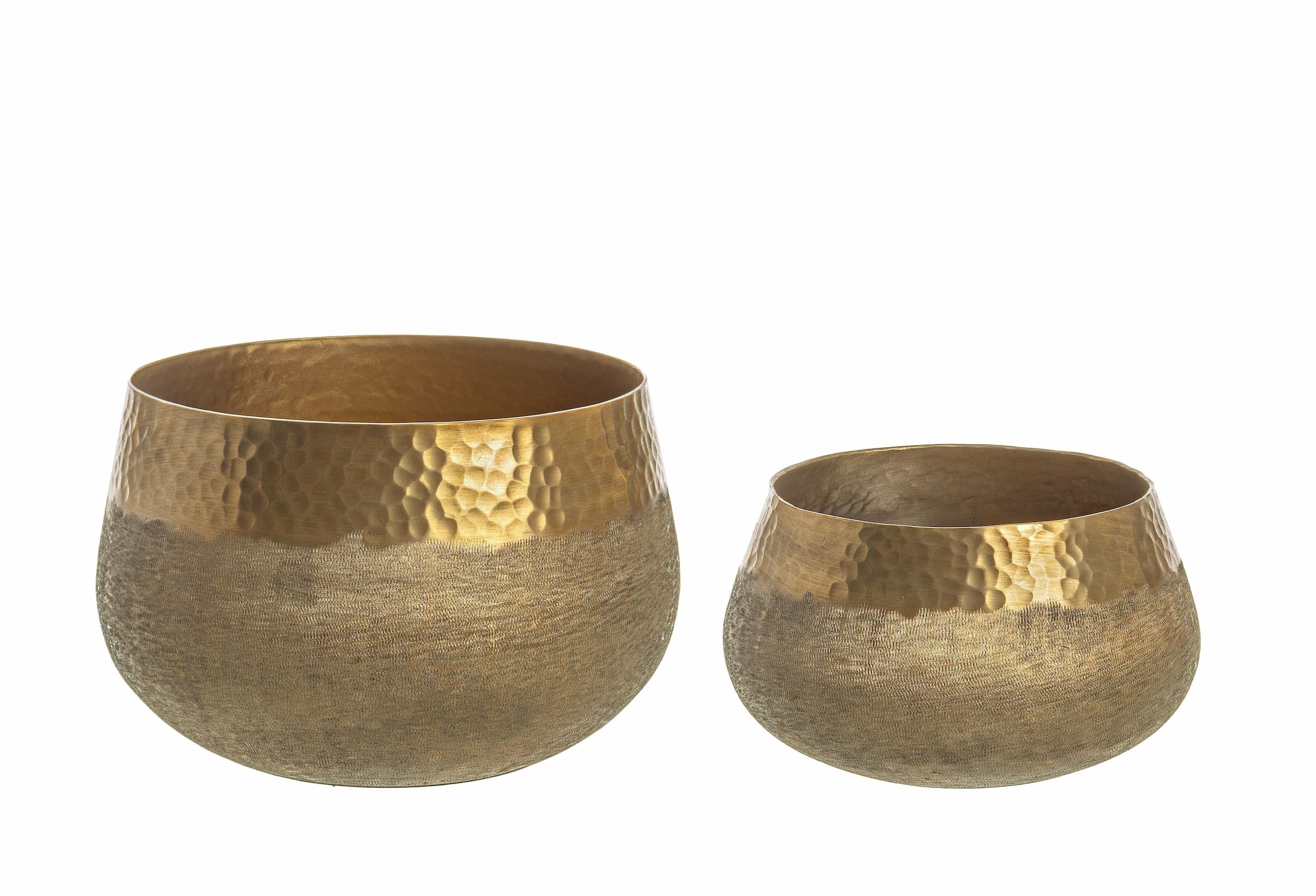 Set di 2 vasi per piante Hammel Wide Oro