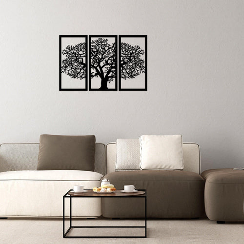 Set di 3 Decorazione da parete Agac 5 Nero