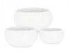 Bizzotto Set di 3 vasi da fiori Hoian Bowl Bianco