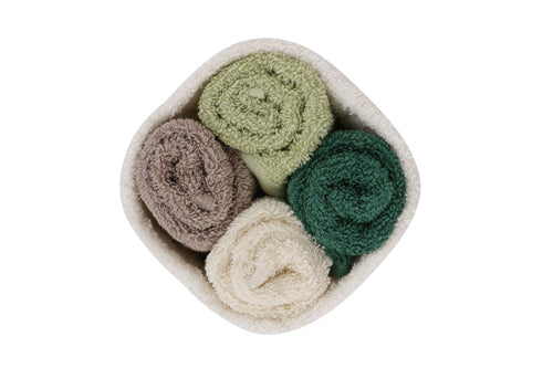 Set di 4 asciugamani cotone Beverly Hills Polo Club Alinda Alb V10 Multicolore, 30 x 30 cm (1)