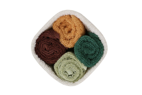 Set di 4 asciugamani cotone Beverly Hills Polo Club Alinda Alb V12 Multicolore, 30 x 30 cm (1)