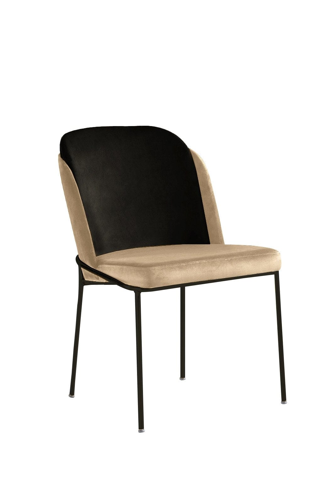 Set di 4 sedie da pranzo in velluto DR - 145 V4 Beige (1)