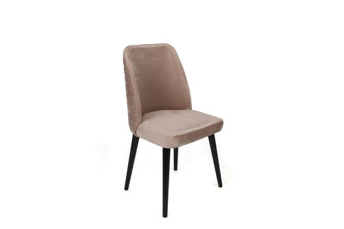 Set di 4 sedie da pranzo in velluto Tutku 304-V4 Beige (1)