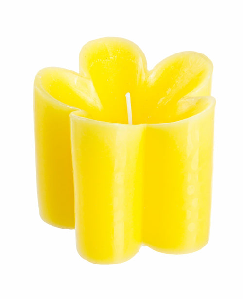 Set di 6 candele decorative Flower Giallo (1)