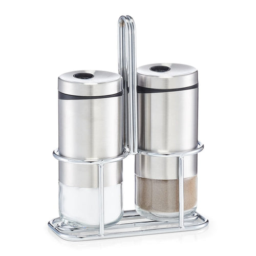 Set di bilance e macinapepe in argento, vetro e acciaio inox, 220 ml, 3 pezzi (1)