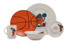 Set stoviglie per bambini in porcellana Basketball Multicolore, 5 pezzi