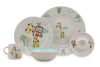 Set stoviglie per bambini in porcellana Jungle Multicolore, 5 pezzi