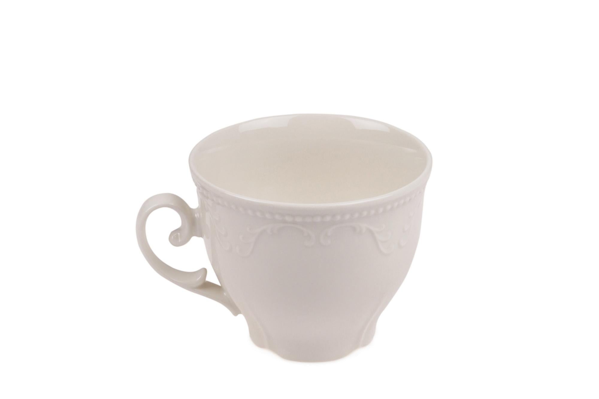 Set tazza caffè e piattino Julia Bianco, 12 pezzi (4)