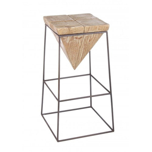 Bizzotto Sgabello da bar in legno Prismy Naturale