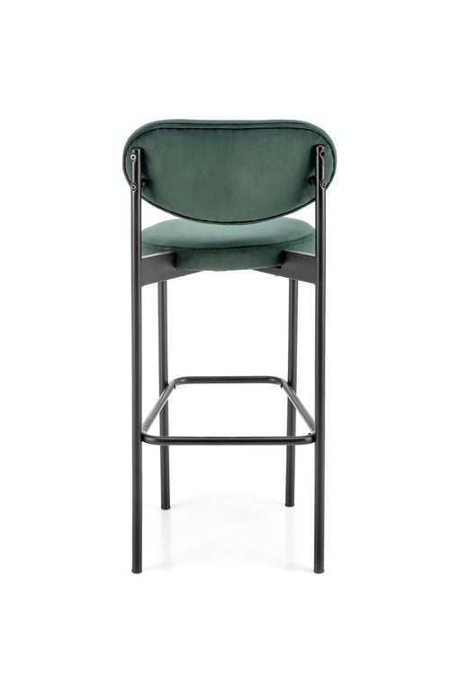 Halmar Sgabello da bar in velluto H108 Verde