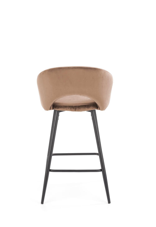 Halmar Sgabello da bar in velluto H96 Beige