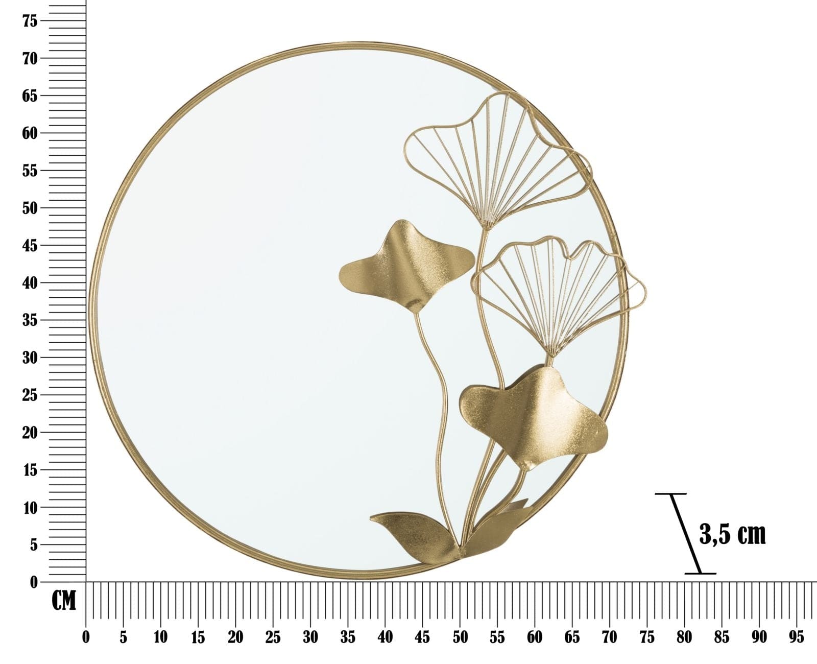 Specchio With Flower cm 75x3,5x72 (5)