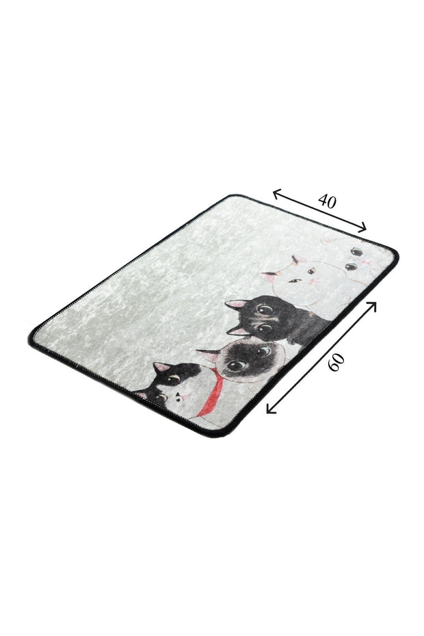 Tappetino per bagno Angry Cats Multicolore, 40 x 60 cm (4)