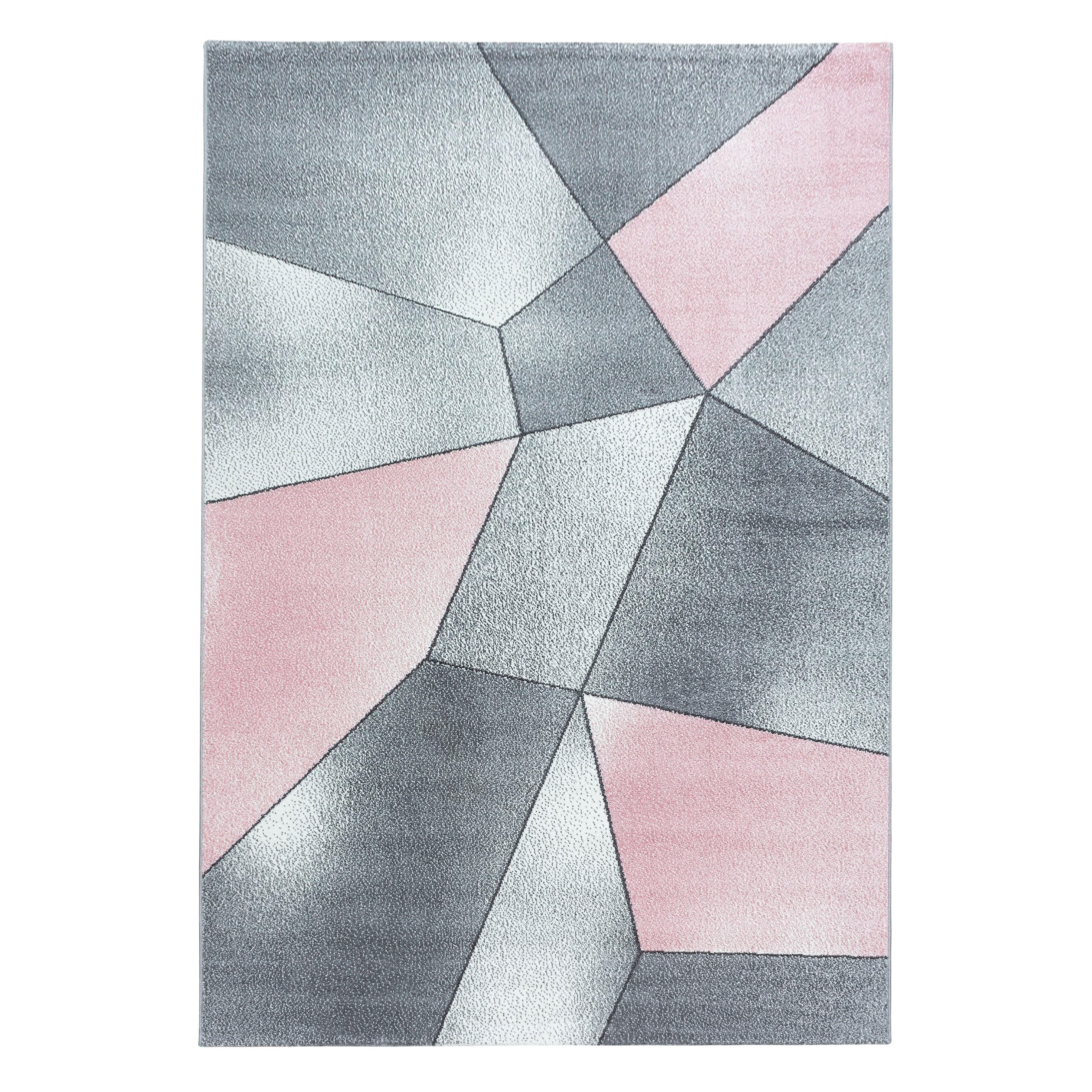 Ayyildiz Teppiche Tappeto Beta 1120 Geometric Rosa