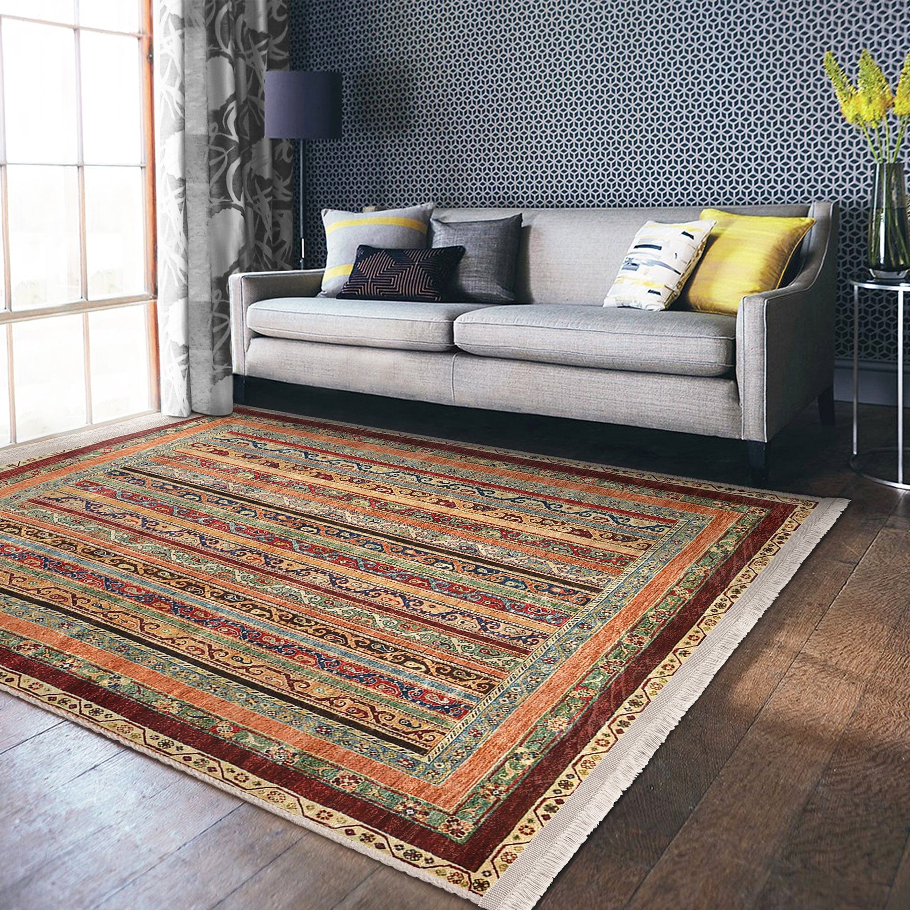 Hillkar Global Tappeto Halidik Deluxe-11000 Multicolore