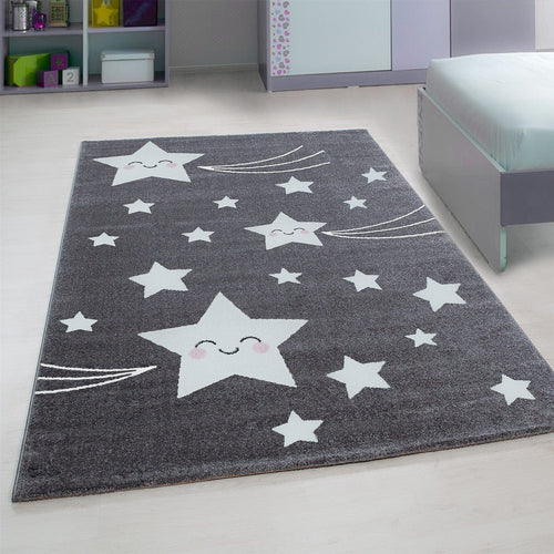 Tappeto per bambini Kids 0610 Stars Grigio (1)