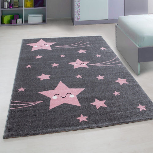 Tappeto per bambini Kids 0610 Stars Rosa (1)