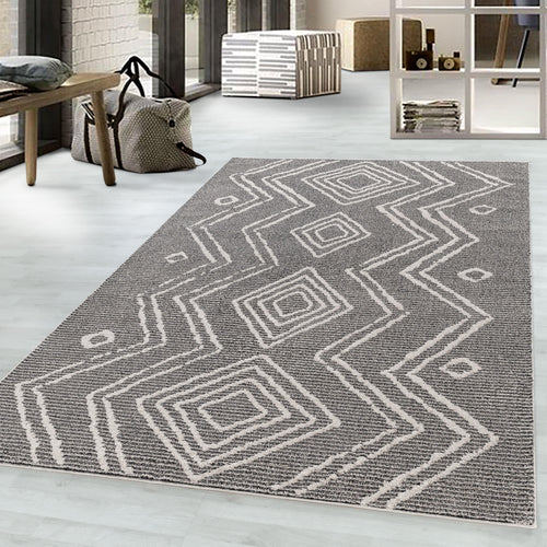 Tappeto Taznaxt 5104 Berber Design Nero (1)
