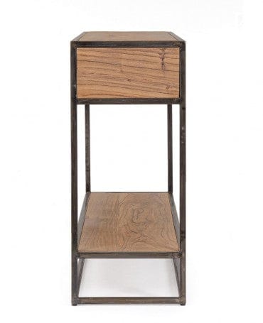 Bizzotto Tavolino consolle con 2 cassetti Janak Naturale