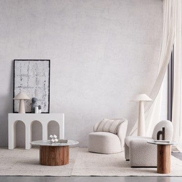 Bizzotto Tavolino consolle Rhome Rectangular Bianco