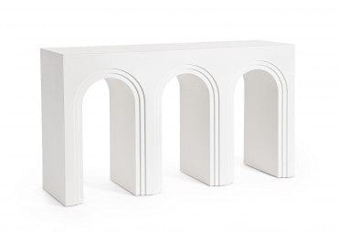 Bizzotto Tavolino consolle Rhome Twin Rectangular Bianco