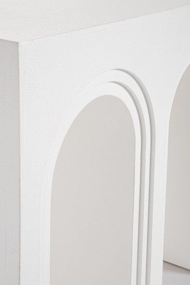 Bizzotto Tavolino consolle Rhome Twin Rectangular Bianco