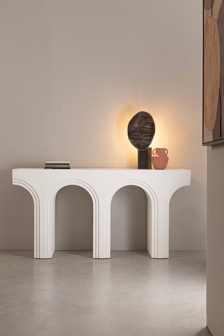 Bizzotto Tavolino consolle Rhome Twin Shaped Bianco