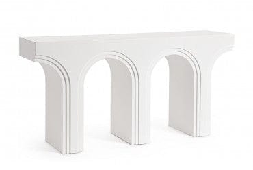 Bizzotto Tavolino consolle Rhome Twin Shaped Bianco