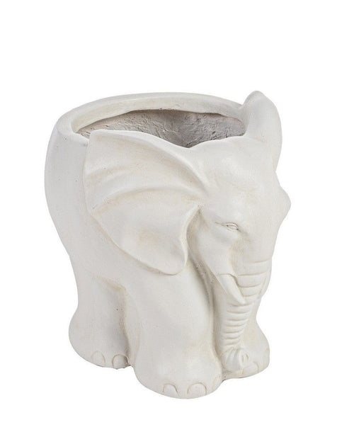 Bizzotto Vaso da fiori Garden Elephant S Avorio