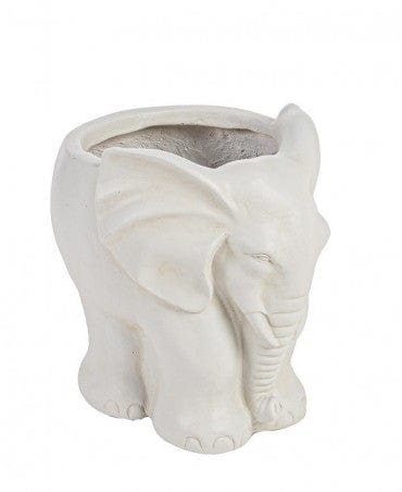 Bizzotto Vaso da fiori Garden Elephant S Avorio