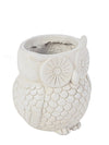 Bizzotto Vaso da fiori Garden Owl S Avorio