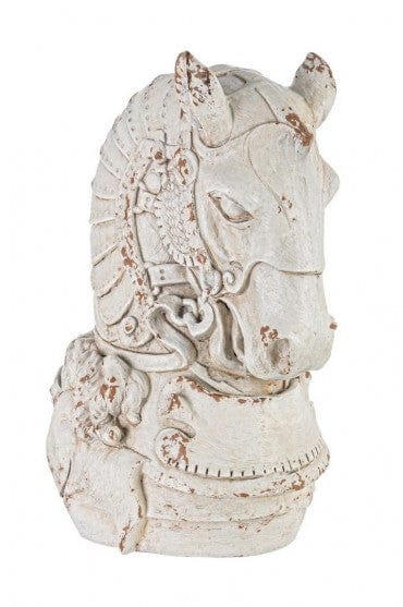 Bizzotto Vaso da fiori Horse Head Avorio