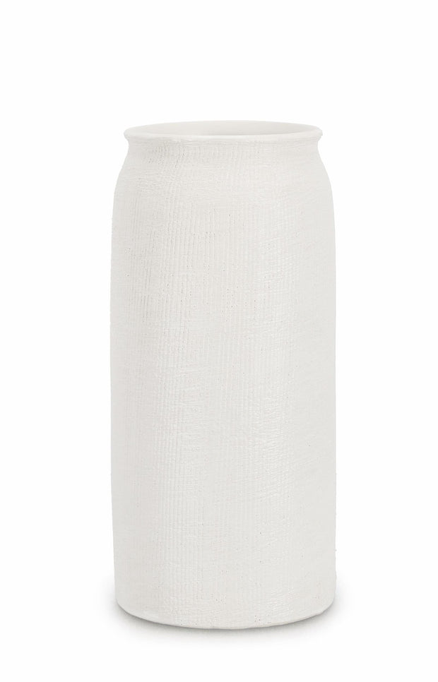 Bizzotto Vaso decorativo Papyrus Cyl S Bianco
