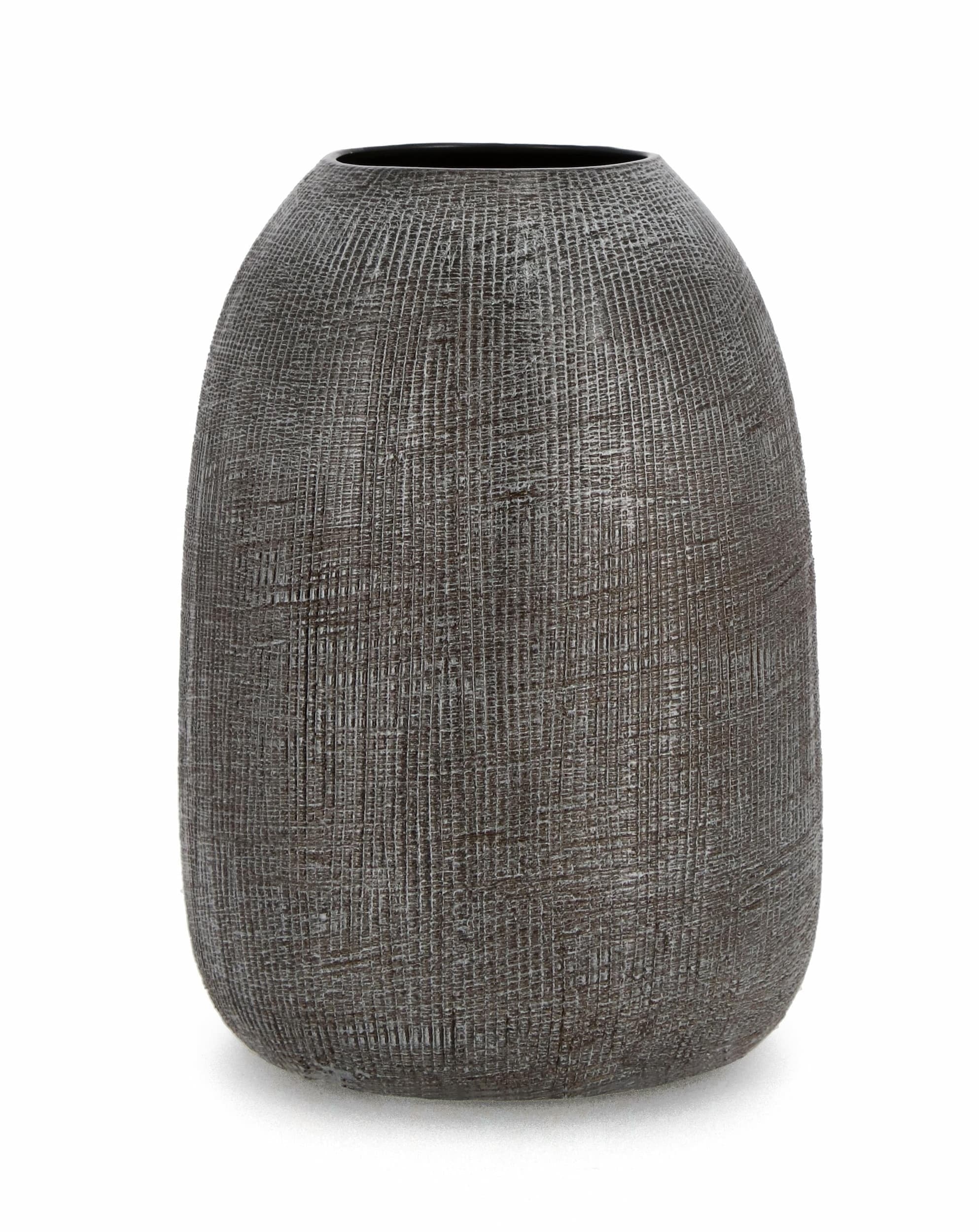Bizzotto Vaso decorativo Papyrus L Grigio