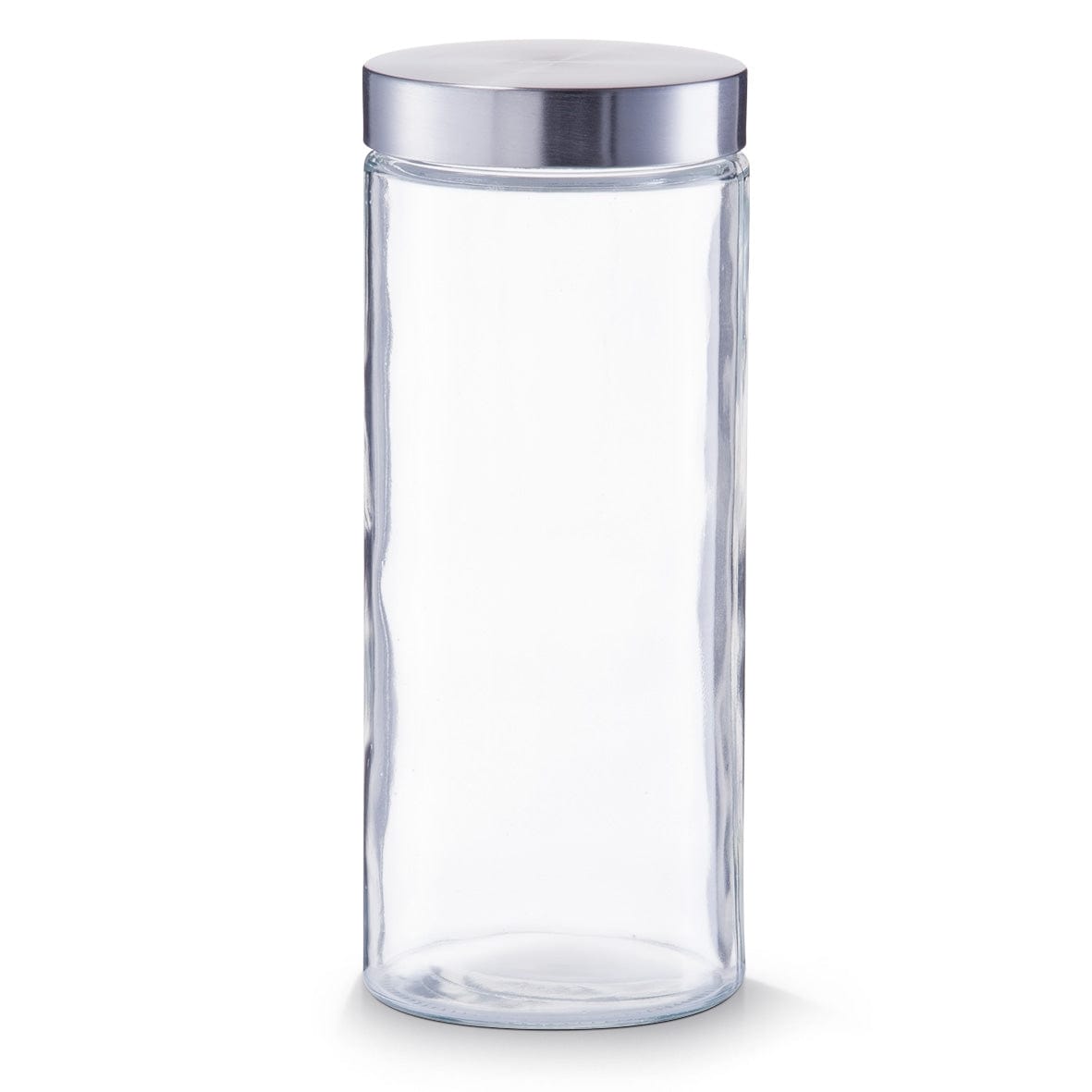 Zeller Vaso di stoccaggio, coperchio in acciaio inox, vetro 2100 ml, Ø 11xH27 cm