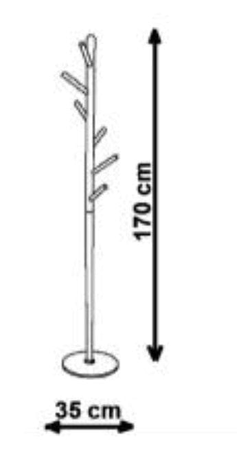 Halmar Appendiabiti da terra in legno e metallo Wes53 Bianco