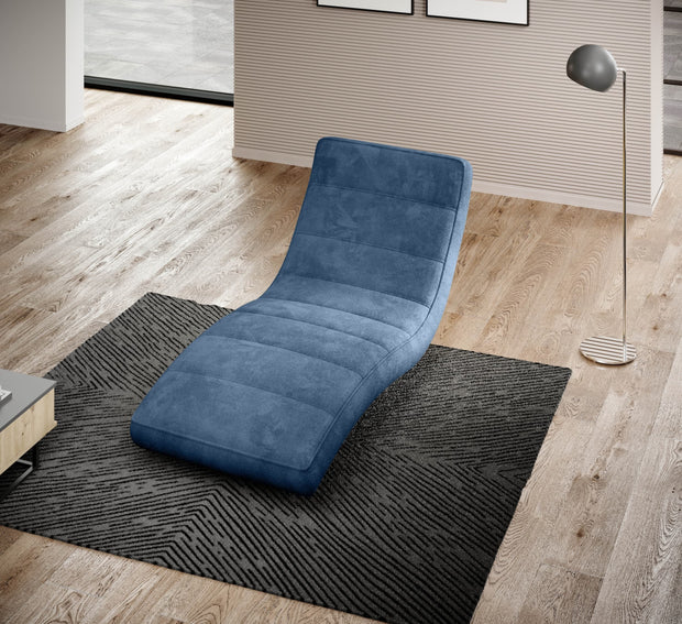 Wersal Chaise longue reclinabile Kobe Blu